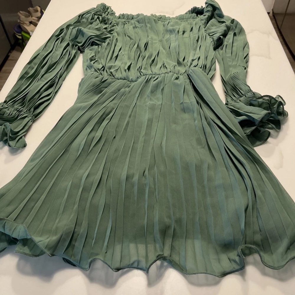 Baltic Born Green Long Sleeve Dress